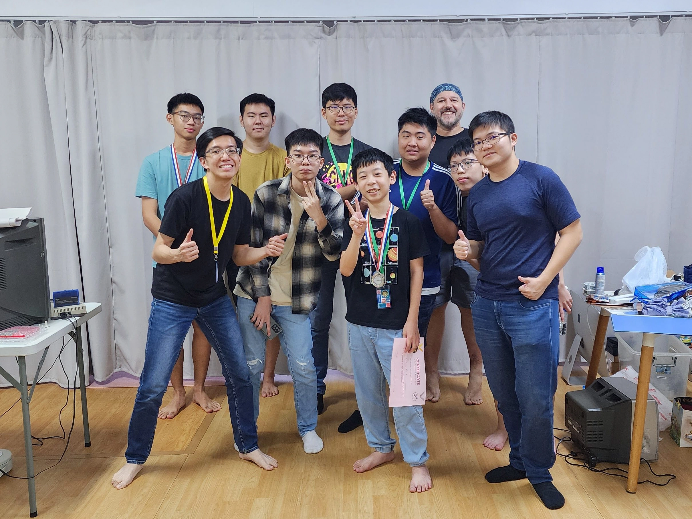 The awesome memberd of the Classic Tetris Singapore community